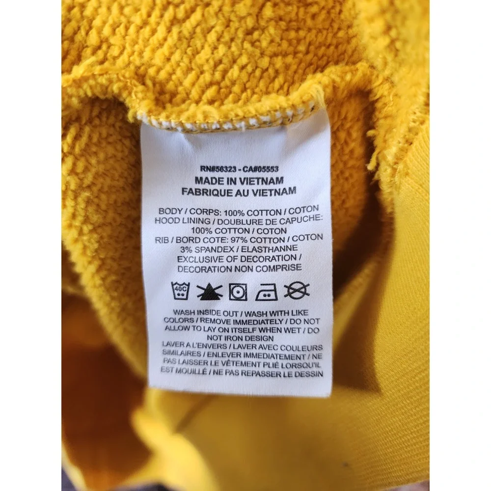 Nike Hoodie Mustard Yellow Burgundy Big Swoosh Pullover Hoodie – Men's XL